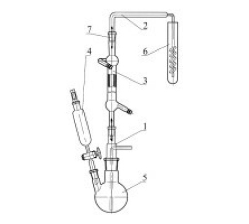 Установка для определения серы в метаноле, эскиз 1-111