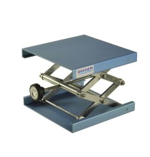 Подъемный столик Bochem, размеры 200x200 мм, максимальная нагрузка 30 кг, анодированный алюминий