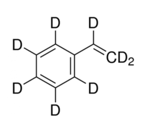 Стирол-d8, для ямр , 98+ атом.% D, стаб., Acros Organics, 5г