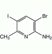 2-Амино-5-бром-3-иод-6-метилпиридина, 95%, Alfa Aesar, 1 г