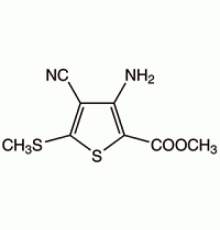 Метиловый эфир 3-амино-4-циано-5- (метилтио) тиофен-2-карбоновой кислоты, 97%, Alfa Aesar, 1г