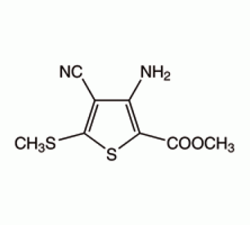 Метиловый эфир 3-амино-4-циано-5- (метилтио) тиофен-2-карбоновой кислоты, 97%, Alfa Aesar, 1г