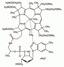 Метилкобаламин гидрат, 99%, Alfa Aesar, 500 мг