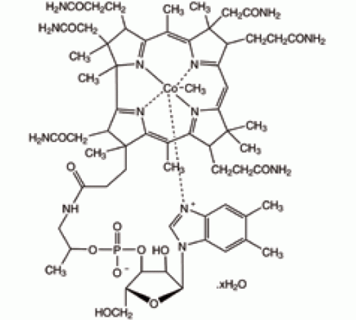 Метилкобаламин гидрат, 99%, Alfa Aesar, 500 мг