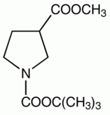 Метил 1-Вос-пирролидин-3-карбоновой кислоты, 97%, Alfa Aesar, 5 г