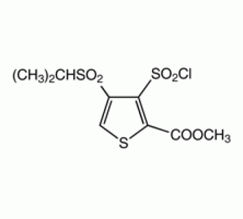 Метиловый эфир 3-хлорсульфонил-4- (изопропилсульфонил) тиофен-2-карбоновой кислоты, 95%, Alfa Aesar, 250 мг