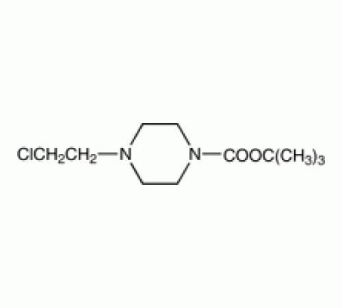 Трет-бутил 4-(2-хлорэтил)пиперазин-1-карбоксилат, 97%, Acros Organics, 5г