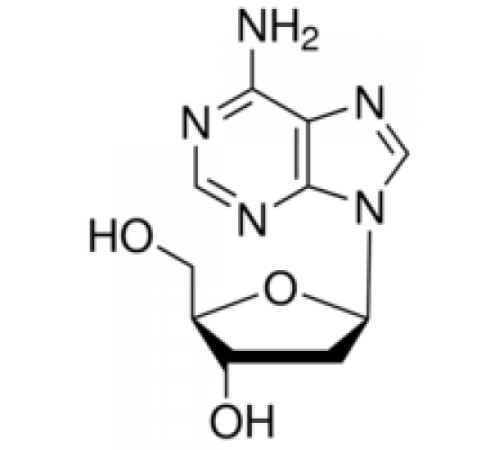 2'-дезоксиаденозин моногидрат, 99%, Alfa Aesar, 25 г