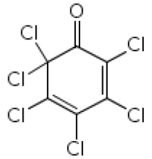 2,3,4,5,6,6-гексахлор-2,4-циклогексадиен-1-он, 99%, Acros Organics, 25г