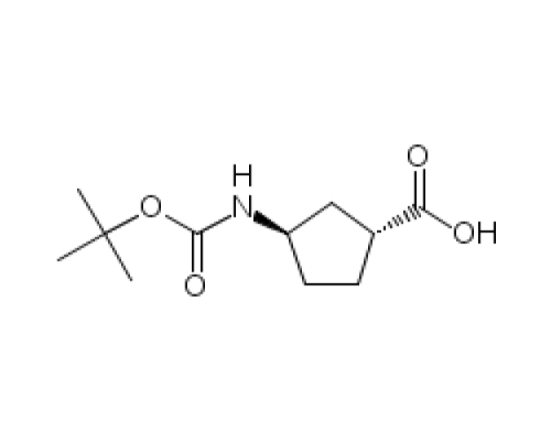 (1R,3R)-N-BOC-1-аминоциклопентан-3-карбоновая кислота, 95%, 98% ee, Acros Organics, 1г