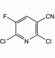 2,6-дихлор-5-фтор-3-пиридинкарбoнитрил, 95%, Acros Organics, 100г