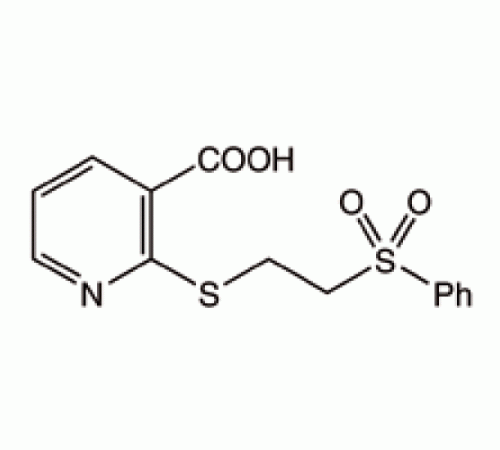 2 - [2 - (фенилсульфонил) этилтио] никотиновая кислота, 97%, 0, Alfa Aesar, 25 г