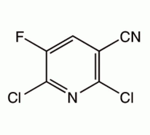 2,6-дихлор-5-фтор-3-пиридинкарбoнитрил, 95%, Acros Organics, 25г