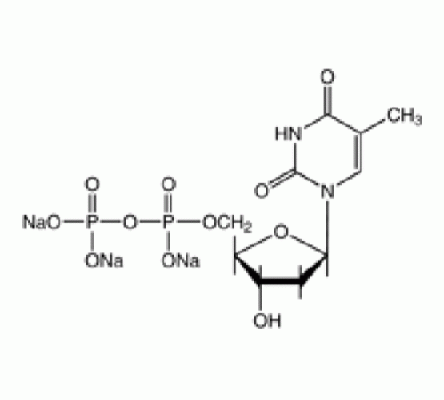 2'-деокситимидин-5'-дифосфат тринатриевой соли, 97%, Alfa Aesar, 100 мг