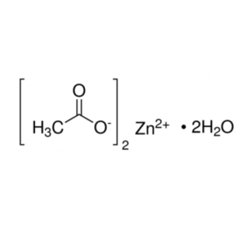 Цинк ацетат дигидрат, 98+%, ACS реактив., Acros Organics, 500г