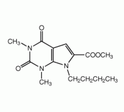 Метил 7-н-бутил-1,3-диметил-2, 4-диоксо-2, 3,4,7-тетрагидро-1Н-пирроло [2,3-D] пиримидин-6-карбоновой кислоты, Alfa Aesar, 250 мг