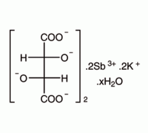 Тартрат сурьмы гидрат калия, 98%, Alfa Aesar, 500 г