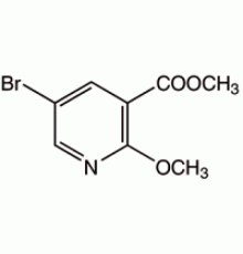 Метиловый эфир 5-бром-2-метоксиникотинат, 97%, Alfa Aesar, 1г