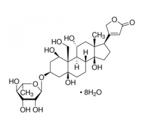 Уабаин октагидрат, 96%, Acros Organics, 1г